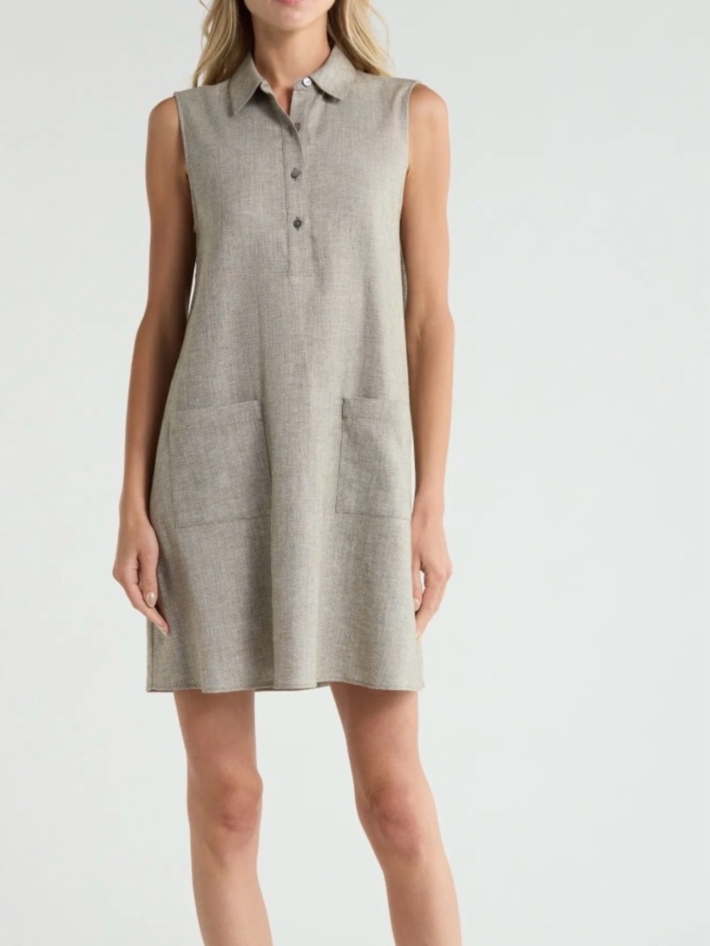 Theory Linen Blend Shirtdress